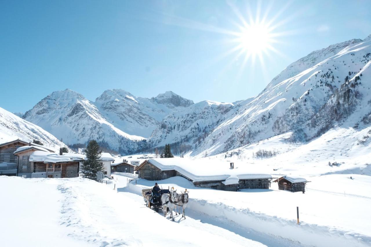 Boutique-Hotel Garni Bellevue Davos Wiesen Luaran gambar