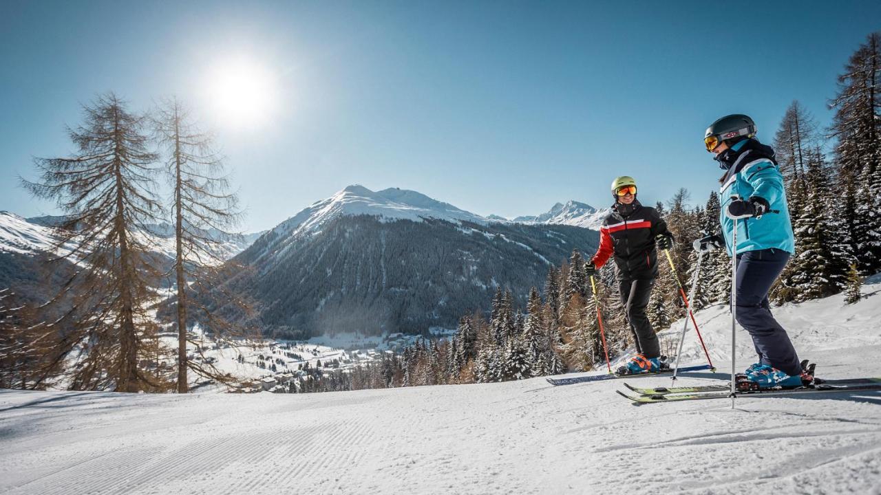 Boutique-Hotel Garni Bellevue Davos Wiesen Luaran gambar